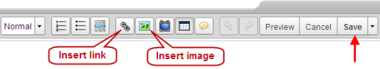 Course Summary Editor Save button