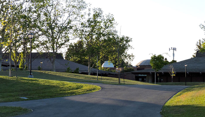 Observatory from the Library Quad area