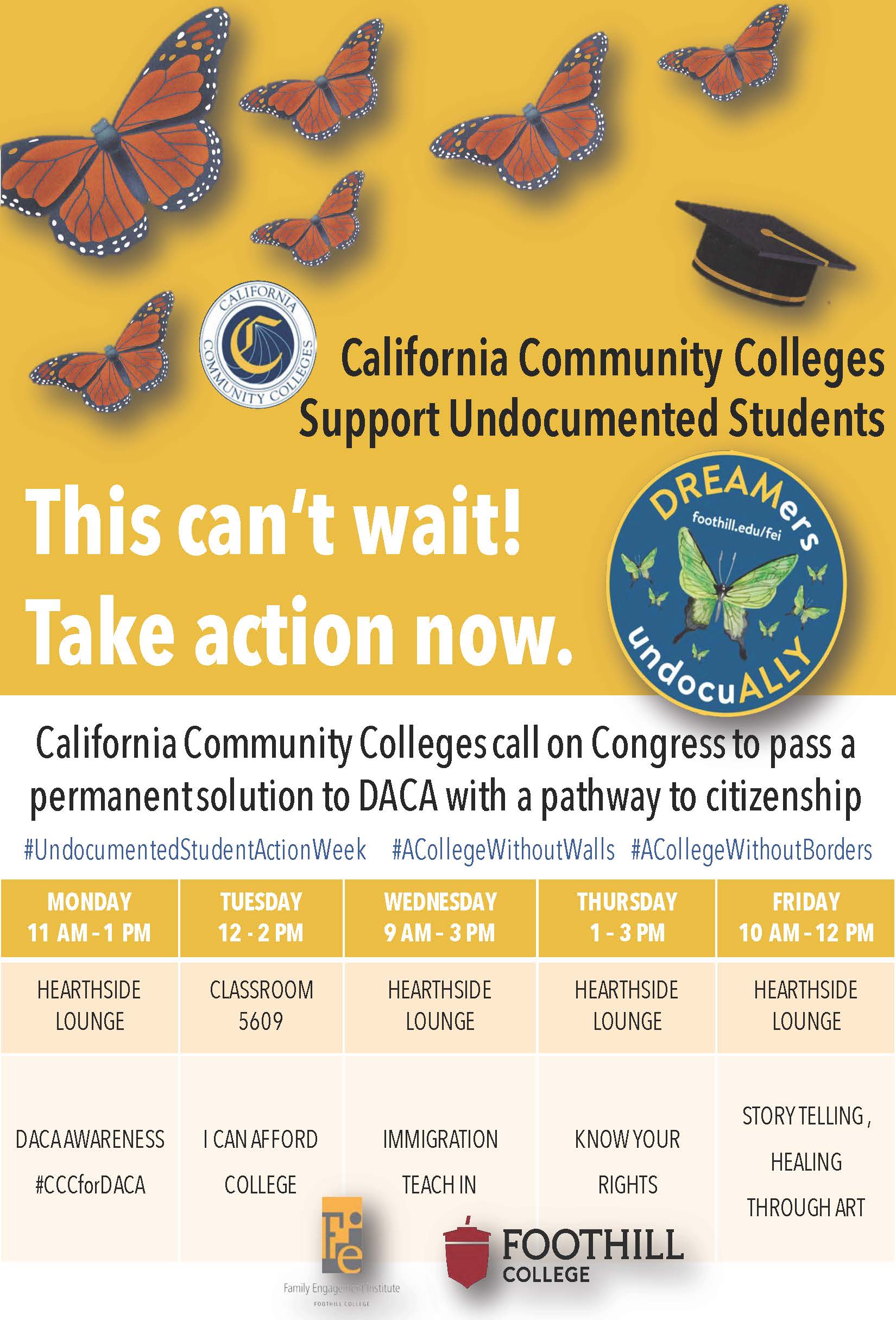 Undocumented Student Week of Action Flyer