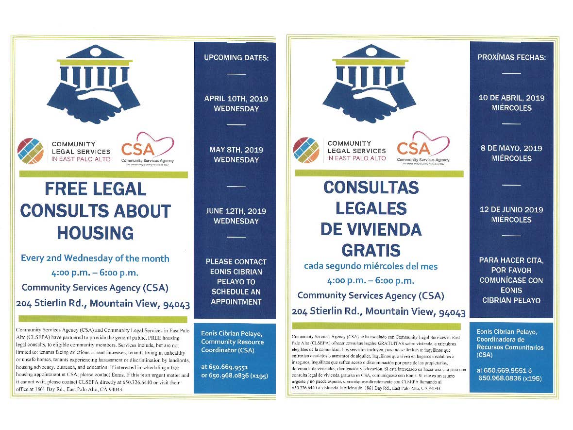 CSA Free Legal Consults Flyer