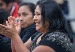 Clapping Mom / Foothill Student