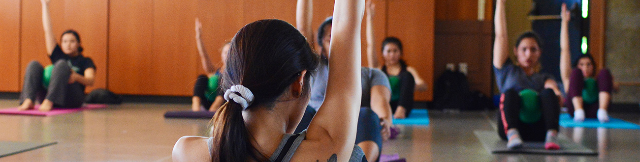 Yoga student