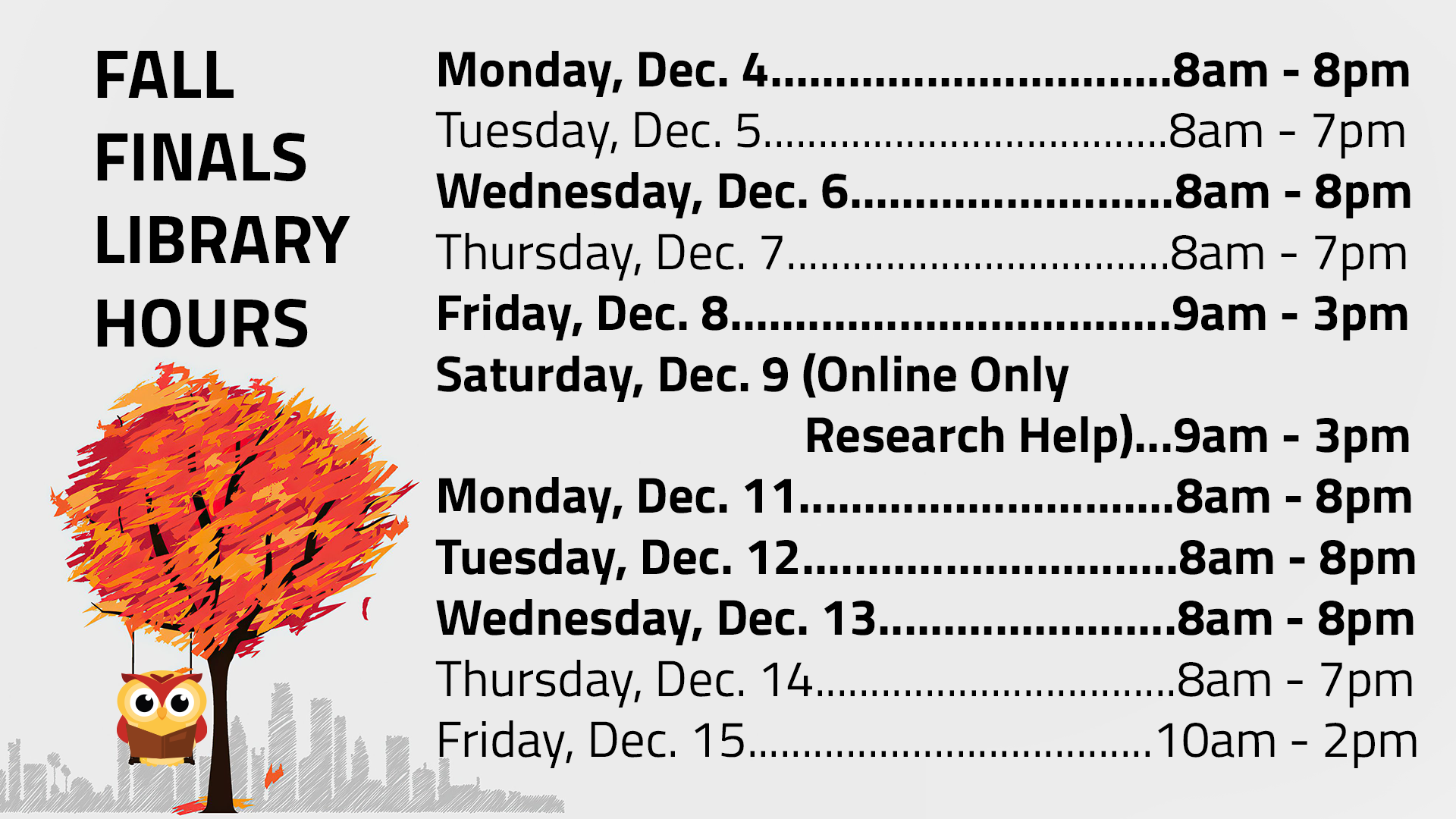 Fall Hours