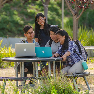A group of students at table